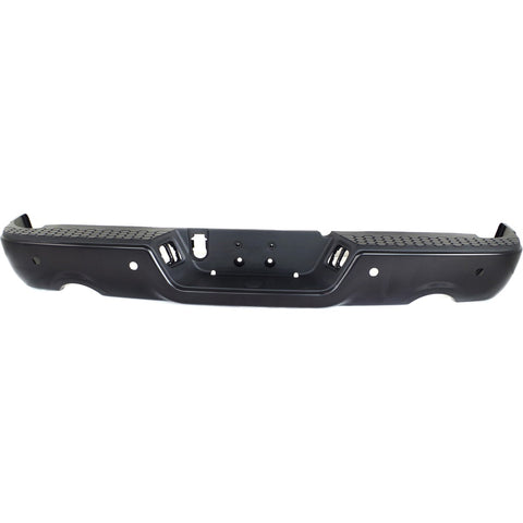 BUMPER RR ASSY BLACK PTM W/SENSOR FOR 1500 MODEL W/DUAL EXHAUST