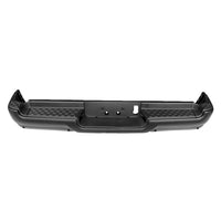 BUMPER RR ASSY BLACK POWDER COAT SINGLE EXHAUST W/ PAD/EXTENSIONS/BOTH MOUNT BRACKETS W/ADVANCE SENSOR /SENSOR EXCLUDE REBEL/TRX