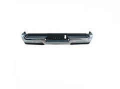 BUMPER RR ASSY CHROME FINISH W/PAD/EXTENSION/BOTH VALANCE/PAD PLUG / SINGLE EXHAUST W/O SENSOR EXCLUDE REBEL/TRX