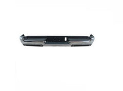 BUMPER RR ASSY CHROME FINISH SINGLE EXHAUST W/ PAD/EXTENSIONS/ BOTH MOUNT BRACKETS W/ADVANCE PARK/SENSOR EXCLUDE REBEL/TRX