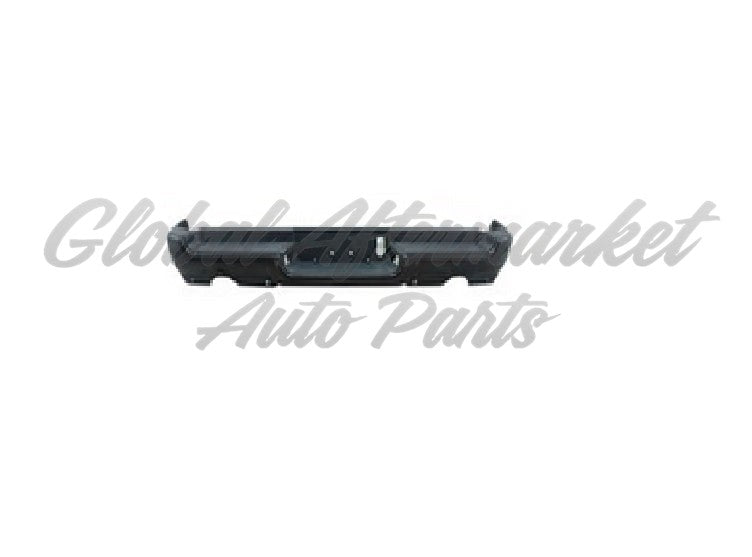 BUMPER RR ASSY BLACK POWDER COAT DUAL EXHAUST W/ PAD/ EXTENSIONS/BOTH MOUNT BRACKETS W/ ADVANCE SENSOR EXCLUDE REBEL/TRX