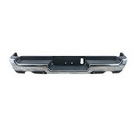 BUMPER RR ASSY CHROME FINISH DUAL EXHAUST W/ PAD/ EXTENSIONS / BOTH MOUNT BRACKETS W/O ADVANCED PARK W/SENSOR EXCLUDE REBEL/TRX