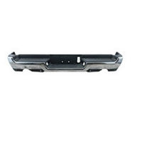 BUMPER RR ASSY CHROME FINISH DUAL EXHAUST W/ PAD/EXTENSIONS/BOTH MOUNT BRACKETS W/ADVANCE PARK/SENSOR EXCLUDE REBEL/TRX