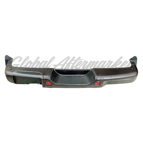 BUMPER RR ASSY BLACK W/BRACKETS/PAD/LICENSE BRACKET/REFLECTORS W/O SENSOR