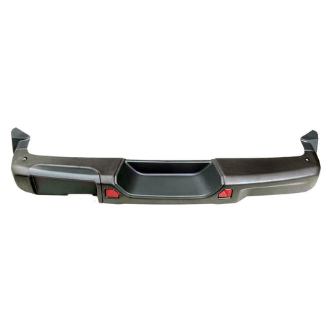 BUMPER RR ASSY BLACK W/BRACKETS/PAD/LICENSE BRACKET/REFLECTORS W/O SENSOR