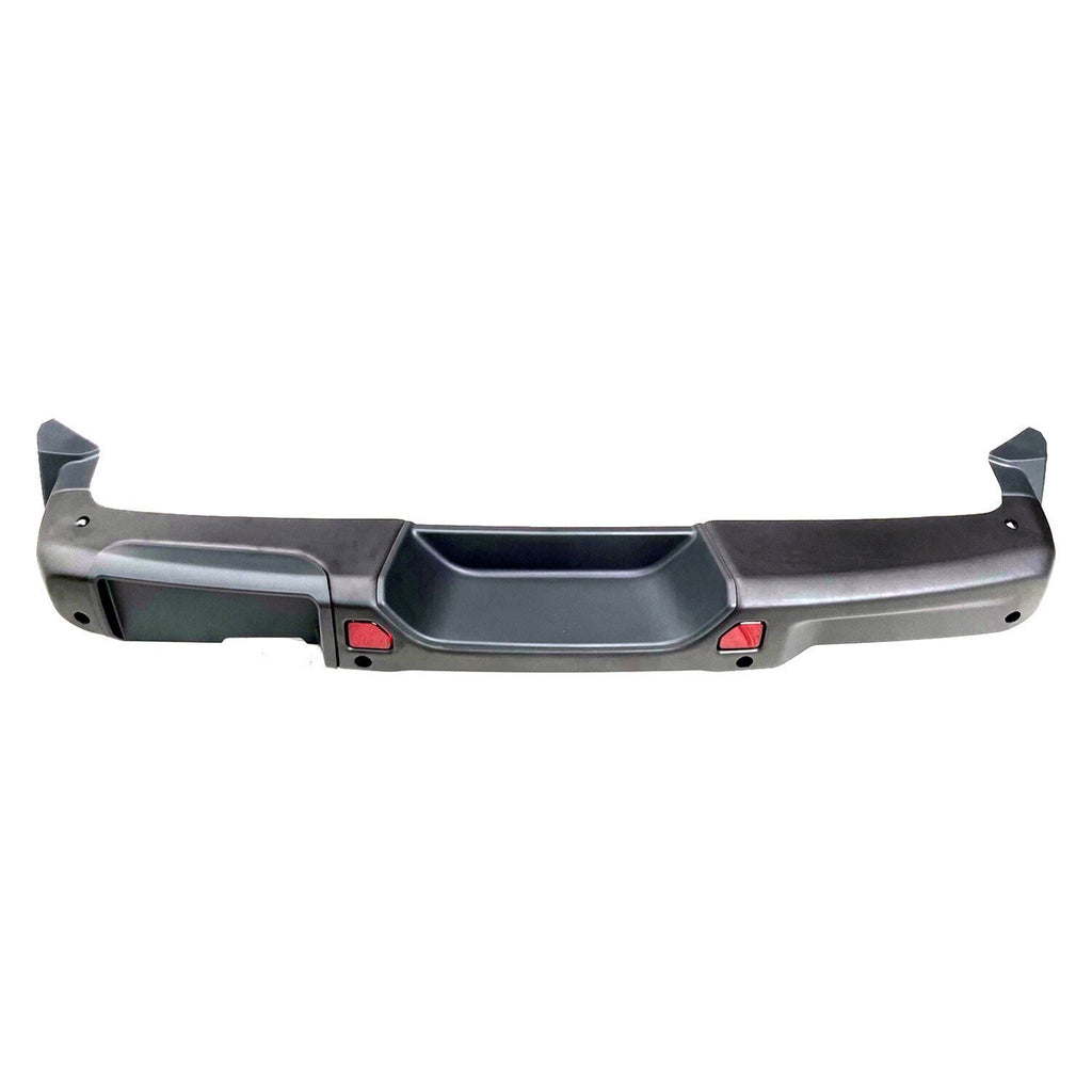 BUMPER RR ASSY BLACK W/BRACKETS/PAD/LICENSE BRACKET/REFLECTOR/SENSOR