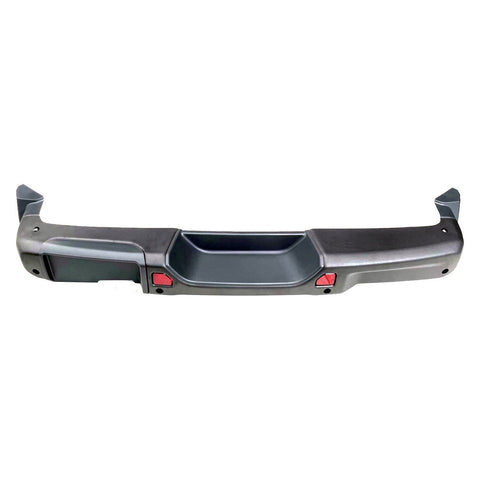 BUMPER RR ASSY BLACK W/BRACKETS/PAD/LICENSE BRACKET/REFLECTOR/SENSOR