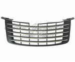 GRILLE PRIMED-BLACK W/CHROME MLDG — photo 1