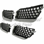 GRILLE MATTE-BLACK W/CHROME MLDG 4 PCS DESIGN — photo 3