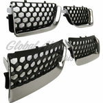 GRILLE MATTE-BLACK W/CHROME MLDG 4 PCS DESIGN — photo 4