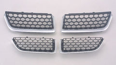 GRILLE MATTE-BLACK W/CHROME MLDG 4 PCS DESIGN