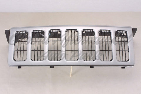 GRILLE MATT-BLACK W/CHROME MLDG