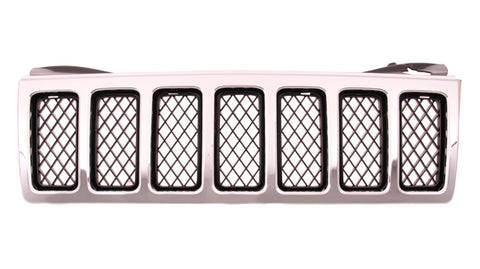 GRILLE MATTE-BLACK W/CHROME FRAME MESH TYPE OVERLAND MODEL