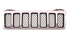 GRILLE MATTE-BLACK W/CHROME FRAME MESH TYPE OVERLAND MODEL