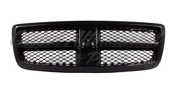 GRILLE MATTE-BLACK W/PAINTED-BLACK FRAME