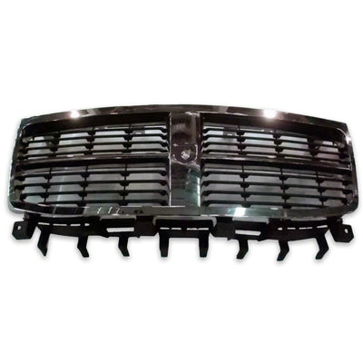 GRILLE MATTE-BLACK W/CHROME FRAME 07-09