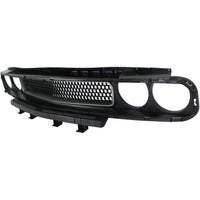 GRILLE MATTE BLACK W/SILVER TRIM