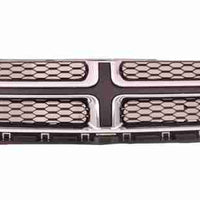 GRILLE MATTE-DARK GRAY W/CHROME MLDG