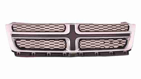 GRILLE MATTE-DARK GRAY W/CHROME MLDG
