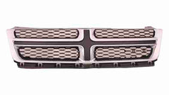 GRILLE MATTE-DARK GRAY W/CHROME MLDG