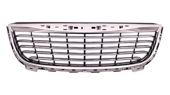 GRILLE MATTE-BLACK W/CHROME FRAME
