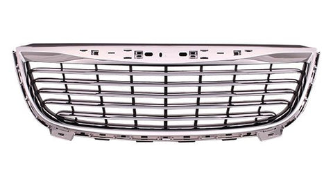 GRILLE MATTE-BLACK W/CHROME FRAME
