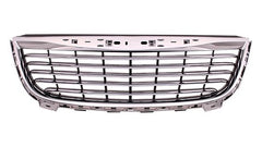 GRILLE MATTE-BLACK W/CHROME FRAME