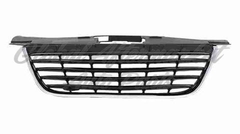 GRILLE CHROME FRAME W/BLACK SLATS