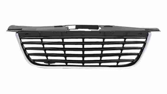 GRILLE CHROME FRAME W/BLACK SLATS