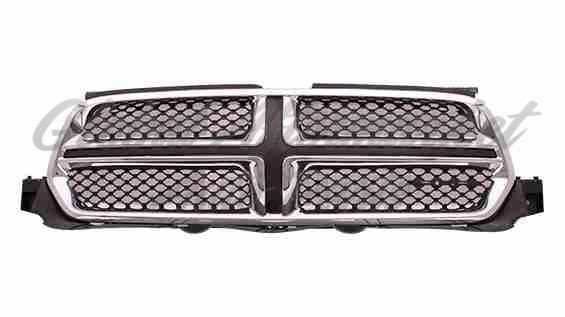 GRILLE CHROME PAINTED BLACK W/ACCENT COLOUR