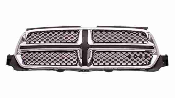 GRILLE CHROME PAINTED BLACK W/ACCENT COLOUR