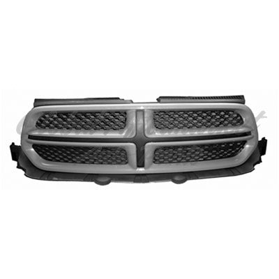 GRILLE MATTE DARK GRAY W/GRAY MLDG PTM