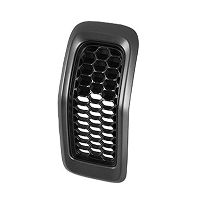 GRILLE MATTE BLACK W/PAINTED SILVER MOLDING 7 PIECES SET