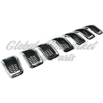 GRILLE MATTE BLACK W/CHROME MOULDING 7 PIECES SET — photo 3