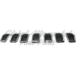 GRILLE MATTE BLACK W/CHROME MOULDING 7 PIECES SET — photo 4