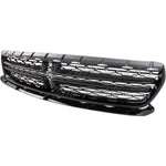 GRILLE FR PTD BLACK CROSSHAIRS AND MOULDING EXCLUDE SCAT PACK/SRT/HELLCAT MODEL — photo 1