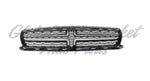 GRILLE CHROME CROSSHAIR W/PTD BLACK MESH EXCLUDE SCAT PACK/SRT/HELLCAT MODEL — photo 2