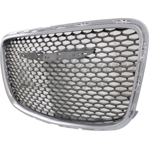 GRILLE FR PTD BRIGHT BLACK W/SATIN CHROME FRAME