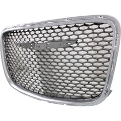 GRILLE FR PTD BRIGHT BLACK W/SATIN CHROME FRAME
