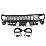 GRILLE FR TEXTURED BLACK W/ LH/RH AIR VENT INSERT FOR MODEL W/HOOD SCOOP — photo 2