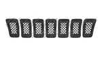 GRILLE BLACK FRAME W/BLACK INSERT 7-PC SET — photo 3