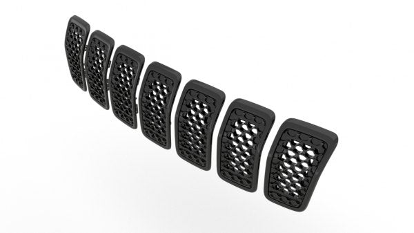 GRILLE BLACK FRAME W/BLACK INSERT 7-PC SET
