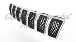 GRILLE FR CHROME FRAME W/BLACK INSERT 7-PC SET — photo 1