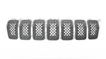 GRILLE FR GRAY FRAME W/BLACK INSERT 7-PC SET — photo 3