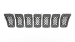 GRILLE FR GRAY FRAME W/BLACK INSERT 7-PC SET — photo 4