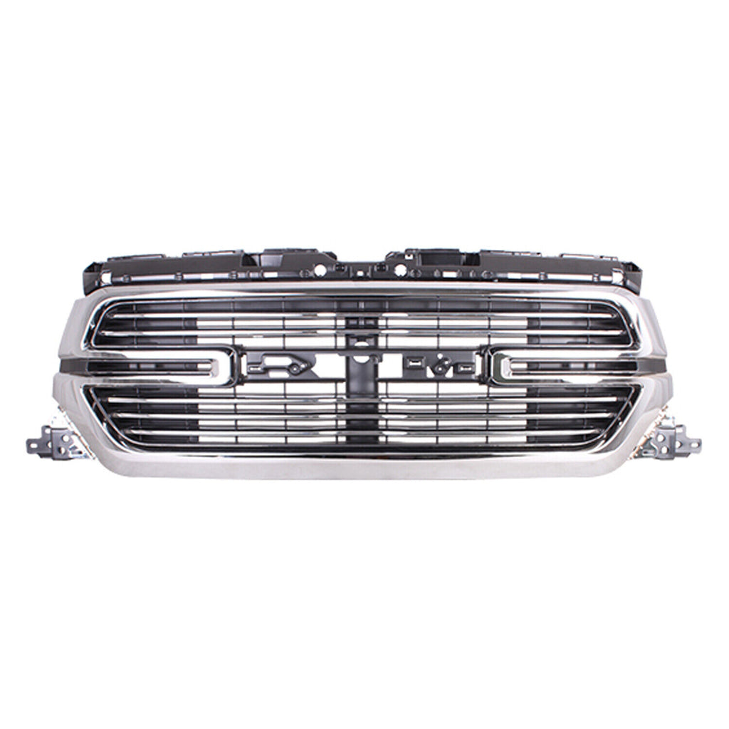 GRILLE CHROME SURROUND W/CHROME BILLETS W/CAMERA LARAMIE MODEL