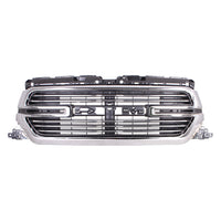 GRILLE CHROME SURROUND W/CHROME BILLETS W/CAMERA LARAMIE MODEL