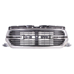 GRILLE CHROME SURROUND W/CHROME BILLETS W/CAMERA LARAMIE MODEL