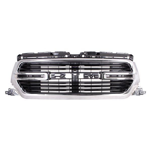GRILLE CHROME SURROUND W/BLACK BILLETS W/CAMERA LARAMIE/BIG HORN MODEL