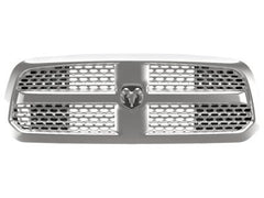 GRILLE CHROME FRAME W/CHROME PERFORATED WAVE INSERT